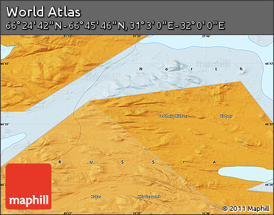 Political Map of the Area around 66° 35' 14" N, 31° 31' 29" E