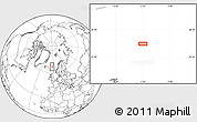 Blank Location Map of the area around 66° 35' 14" N, 3° 19' 30" W