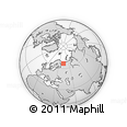 Outline Map of the Area around 66° 35' 14" N, 43° 25' 29" E, rectangular outline