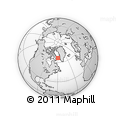 Outline Map of the Area around 66° 35' 14" N, 59° 25' 29" W, rectangular outline