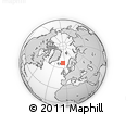 Outline Map of the Area around 66° 35' 14" N, 5° 52' 30" W, rectangular outline