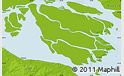 Physical Map of the area around 66° 35' 14" N, 69° 46' 30" E
