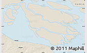 Shaded Relief Map of the area around 66° 35' 14" N, 69° 46' 30" E