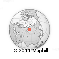 Outline Map of the Area around 66° 35' 14" N, 83° 22' 30" E, rectangular outline