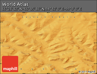 Political Map of the Area around 66° 35' 14" N, 98° 40' 30" E