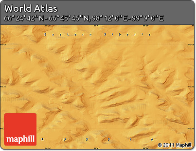 Political Map of the Area around 66° 35' 14" N, 98° 40' 30" E