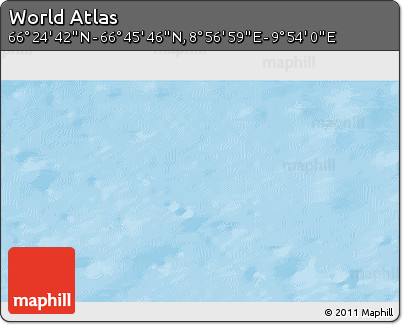 Physical 3D Map of the Area around 66° 35' 14" N, 9° 25' 30" E