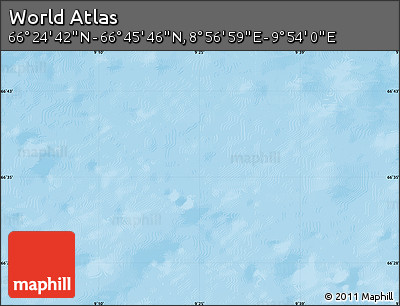 Physical Map of the Area around 66° 35' 14" N, 9° 25' 30" E