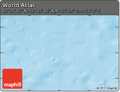 Physical Map of the Area around 66° 35' 14" N, 9° 25' 30" E