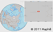 Gray Location Map of the area around 66° 54' 2" N, 102° 4' 29" E
