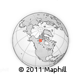 Outline Map of the Area around 66° 54' 2" N, 109° 34' 29" W, rectangular outline