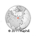 Outline Map of the Area around 66° 54' 2" N, 111° 25' 30" E, rectangular outline