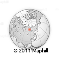 Outline Map of the Area around 66° 54' 2" N, 114° 49' 29" E, rectangular outline