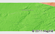 Political 3D Map of the area around 66° 54' 2" N, 118° 4' 29" W