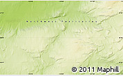 Physical Map of the area around 66° 54' 2" N, 118° 4' 29" W