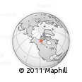 Outline Map of the Area around 66° 54' 2" N, 118° 4' 29" W, rectangular outline
