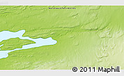 Physical 3D Map of the area around 66° 54' 2" N, 118° 55' 30" W