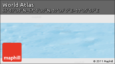 Physical Panoramic Map of the Area around 66° 54' 2" N, 11° 7' 30" E