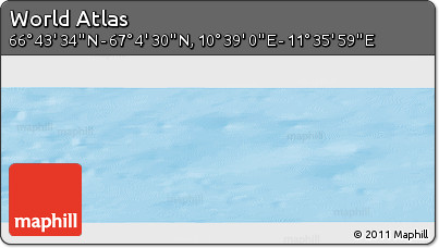 Physical Panoramic Map of the Area around 66° 54' 2" N, 11° 7' 30" E