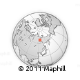 Outline Map of the Area around 66° 54' 2" N, 124° 10' 30" E, rectangular outline