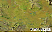 Satellite Map of the area around 66° 54' 2" N, 137° 46' 30" E