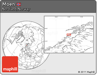 Blank Location Map of Moen
