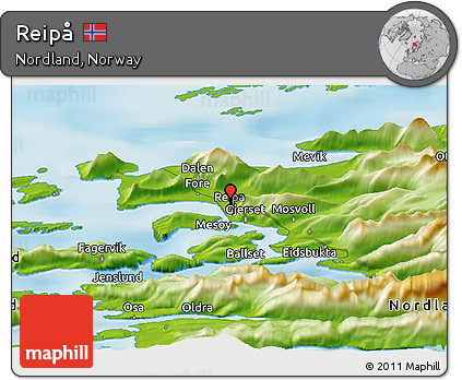 Physical Panoramic Map of Reipå