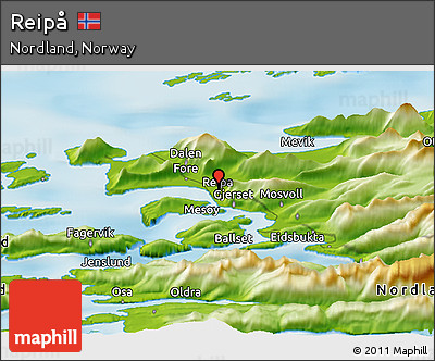 Physical Panoramic Map of Reipå