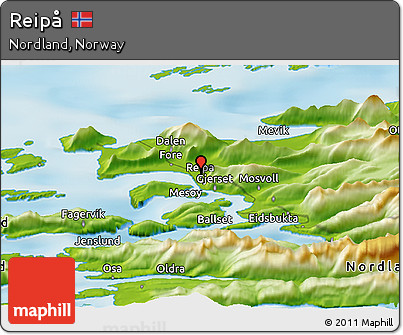 Physical Panoramic Map of Reipå