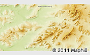 Physical 3D Map of the area around 66° 54' 2" N, 140° 10' 30" W