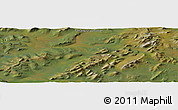 Satellite Panoramic Map of the area around 66° 54' 2" N, 140° 10' 30" W