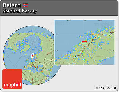 Savanna Style Location Map of Beiarn