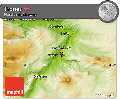 Physical Map of Trones