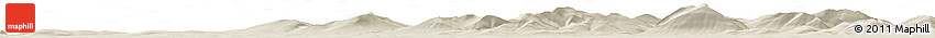 Shaded Relief Horizon Map of the Area around 66° 54' 2" N, 157° 10' 30" W