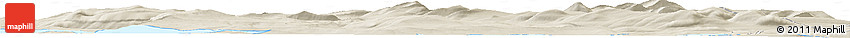 Shaded Relief Horizon Map of the Area around 66° 54' 2" N, 17° 4' 30" E