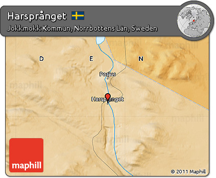 Political Map of Harsprånget