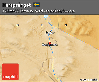 Political Map of Harsprånget