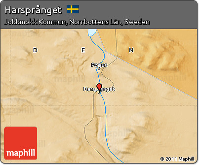 Political Map of Harsprånget