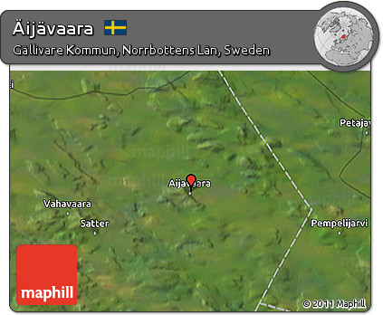 Satellite 3D Map of Äijävaara
