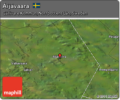 Satellite 3D Map of Äijävaara