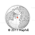 Outline Map of the Area around 66° 54' 2" N, 22° 1' 29" W, rectangular outline