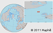 Gray Location Map of the area around 66° 54' 2" N, 25° 25' 29" W