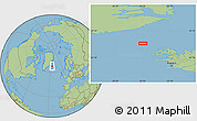 Savanna Style Location Map of the area around 66° 54' 2" N, 25° 25' 29" W