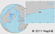 Gray Location Map of the area around 66° 54' 2" N, 32° 13' 30" W