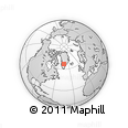 Outline Map of the Area around 66° 54' 2" N, 44° 7' 30" W, rectangular outline