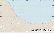 Shaded Relief Map of the area around 66° 54' 2" N, 45° 58' 30" E