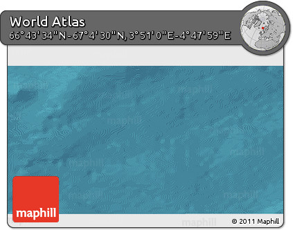 Satellite 3D Map of the Area around 66° 54' 2" N, 4° 19' 30" E