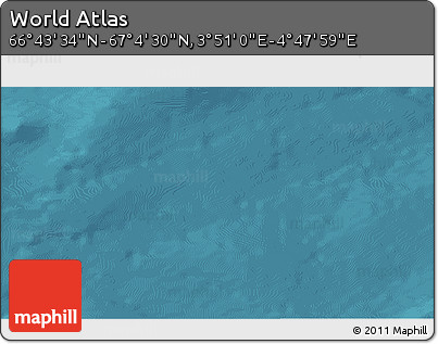 Satellite 3D Map of the Area around 66° 54' 2" N, 4° 19' 30" E