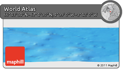Physical Panoramic Map of the Area around 66° 54' 2" N, 4° 10' 30" W