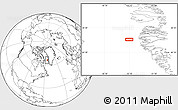 Blank Location Map of the area around 66° 54' 2" N, 55° 10' 29" W